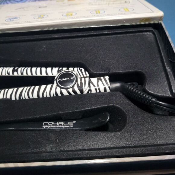 Pro Royale Professional Ceramic Straightener Iron  Wet to Dry Zebra - Picture 4 of 10